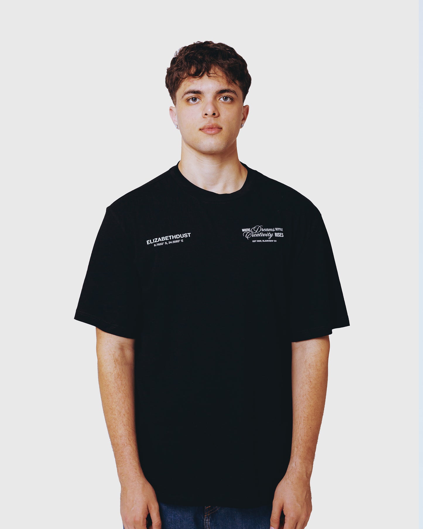 DREAMS REIMAGINED BLACK  BOXY TSHIRT