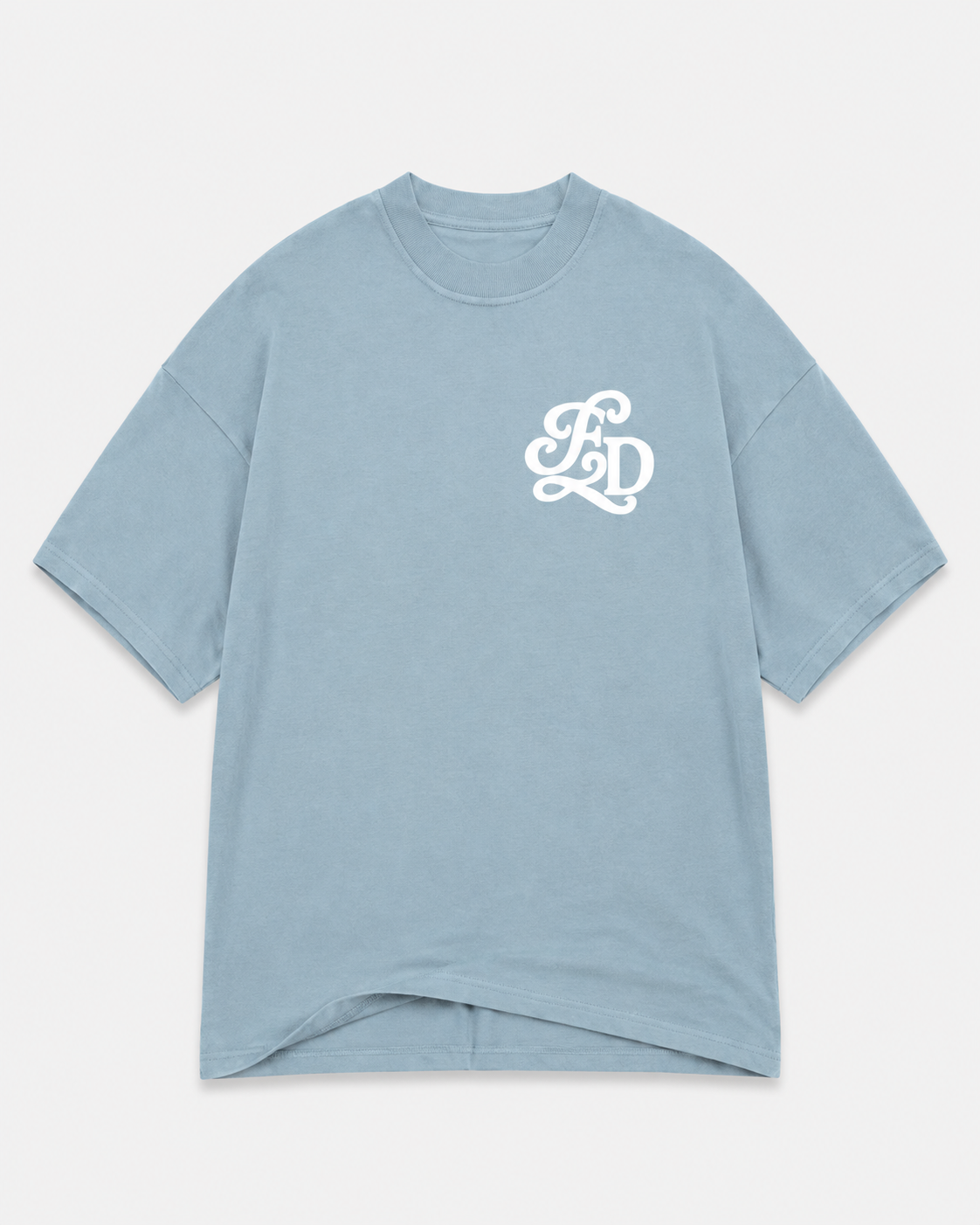 POINT OF ORIGIN TEE — POWDER BLUE
