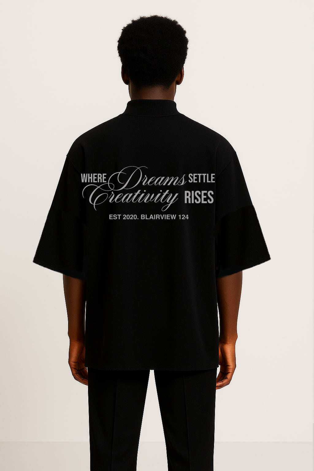 DREAMS MOCK NECK – DUST BLACK